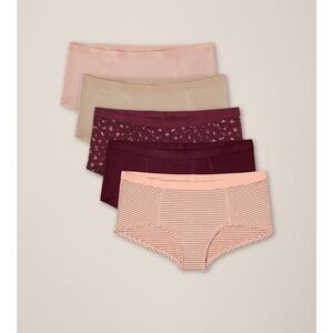 Pact Women's Intimates Assorted Panties - Pink, Burgundy, Tan